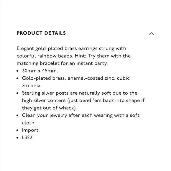 Madewell rainbow beaded statement hoop earring - Picture 4 of 7